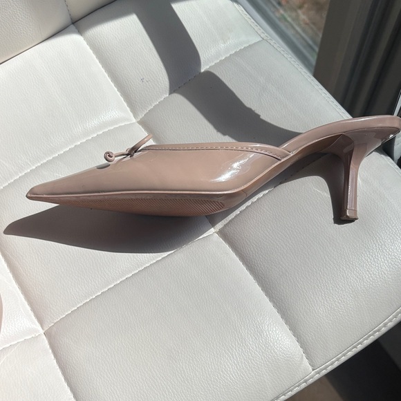 Zara Women's Nude Pointed-Toe Mules - Picture 7 of 15